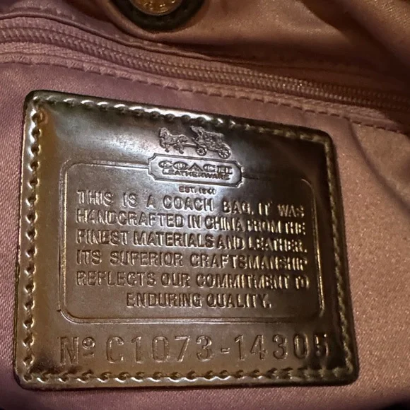 Coach Madison Maggie black sateen signature hobo bag - Picture 15 of 15